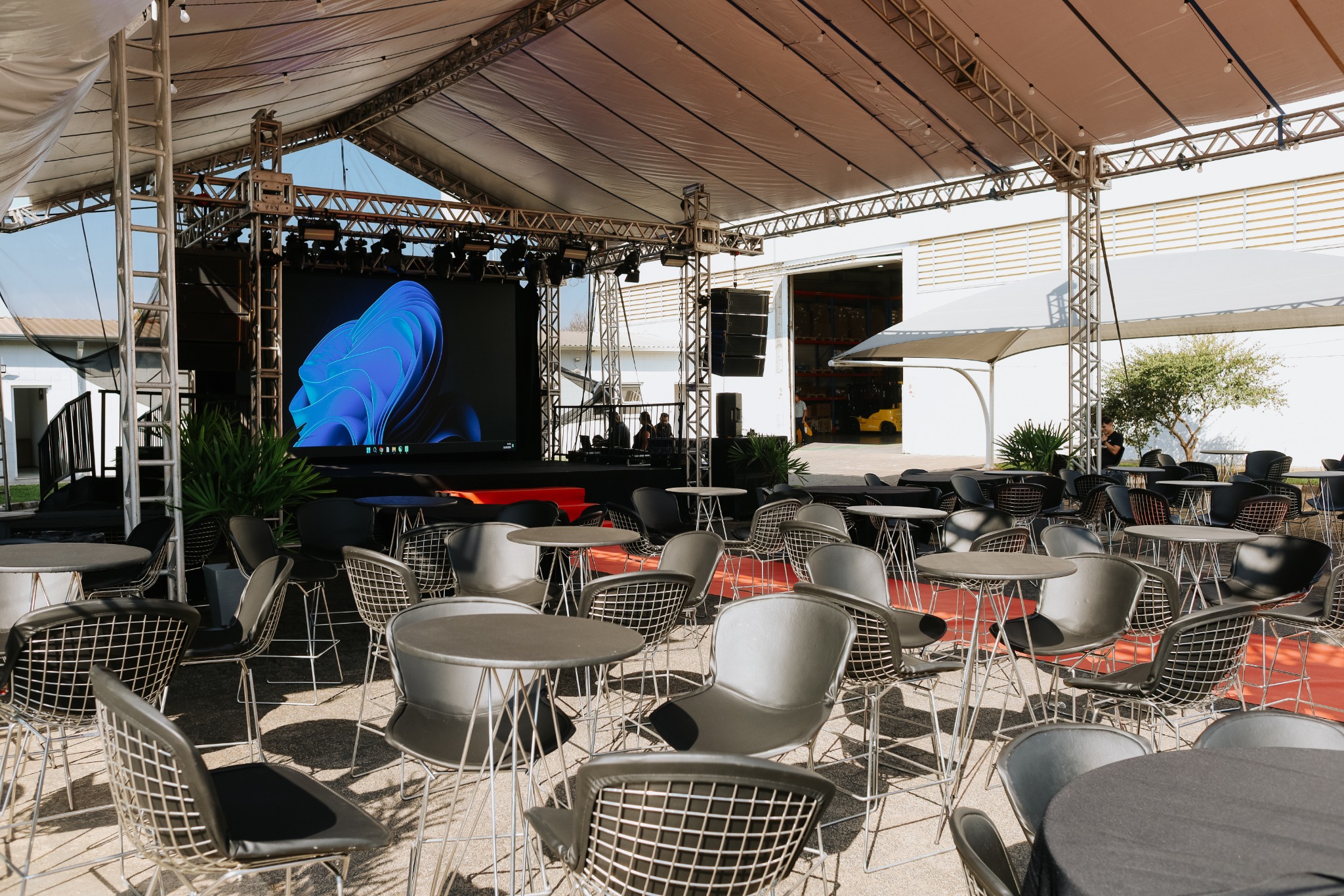 Área de evento coberta